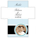 Customized Simple Portrait Rectangle Wine Wedding Label 3.5x3.75